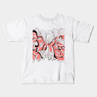 Abstract doodle art Kids T-Shirt